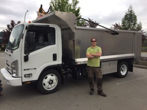 Higher Ground Gardens dump truck Vancouver BC