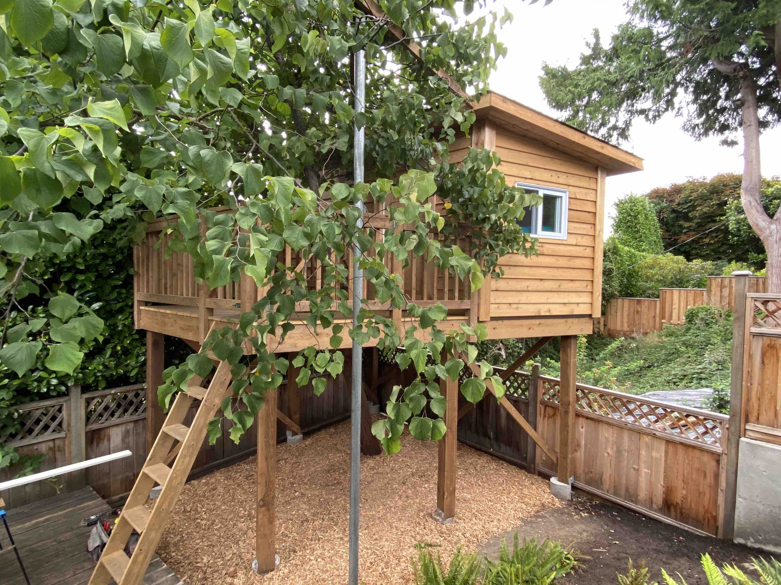 Magical Treehouse on a Raised Deck